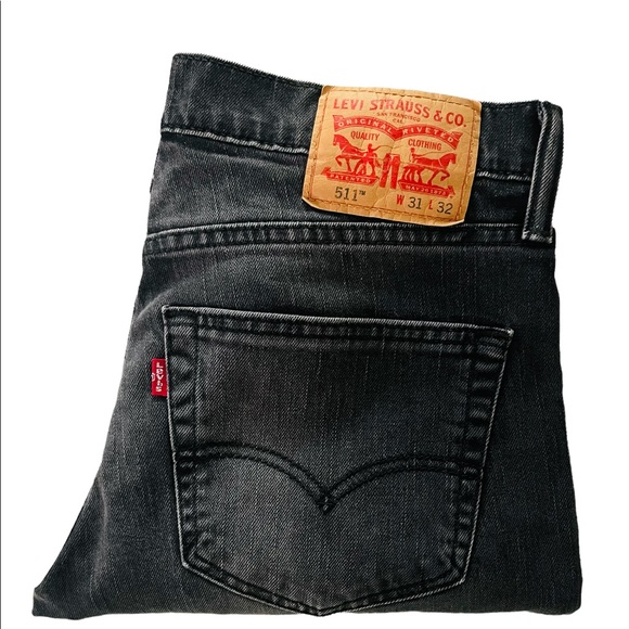 Women’s Levi’s 511 jeans in Washed black. Size W31 L32 - Picture 2 of 5